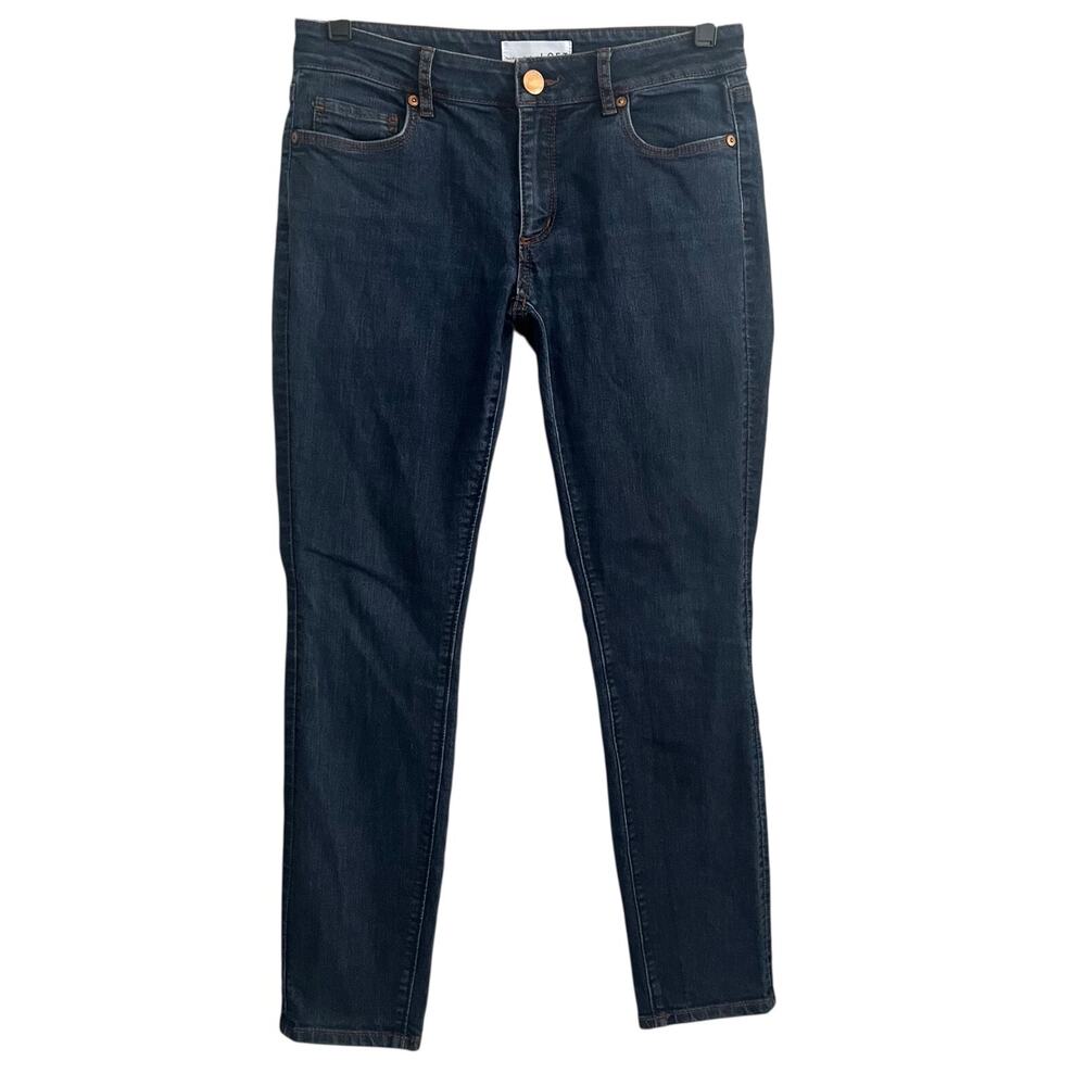 Loft Jeans Womens 26/2 Dark Wash Blue Stretch Curvy Skinny